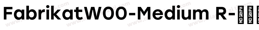 FabrikatW00-Medium R字体转换